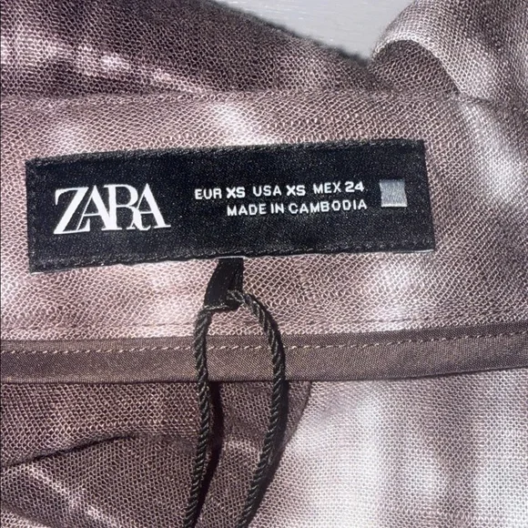 Zara Tie-Dye Wide-Leg Pants - Picture 7 of 9